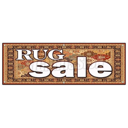 Signmission RUG SALE BANNER SIGN persian carpet carpeting area wall to wall oriental B-72 Rug Sale
